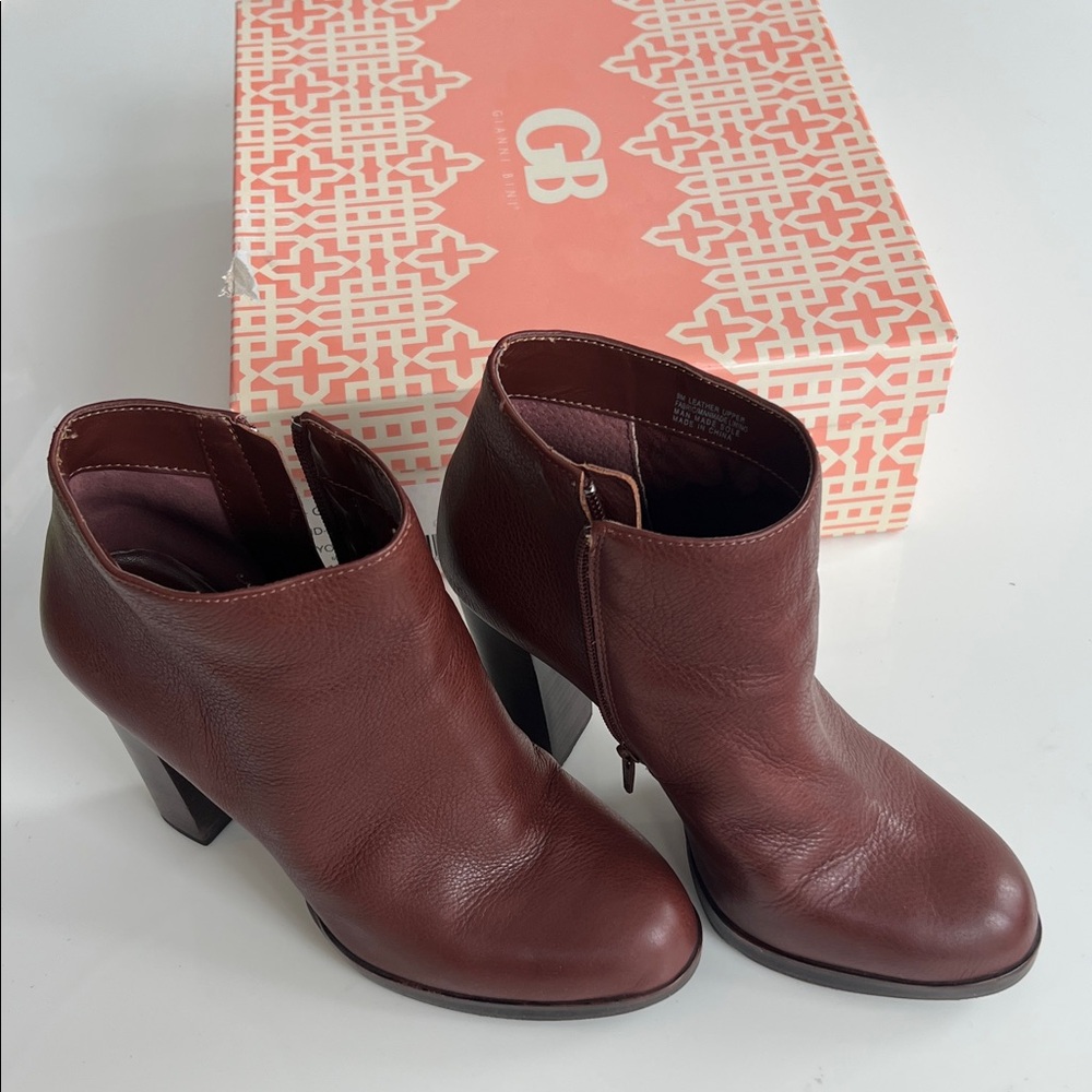 Gianni Bini Dark Brown Ankle Booties